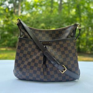 Louis Vuitton Damier Ebene Bloomsbury PM Crossbody Shoulder Handbag